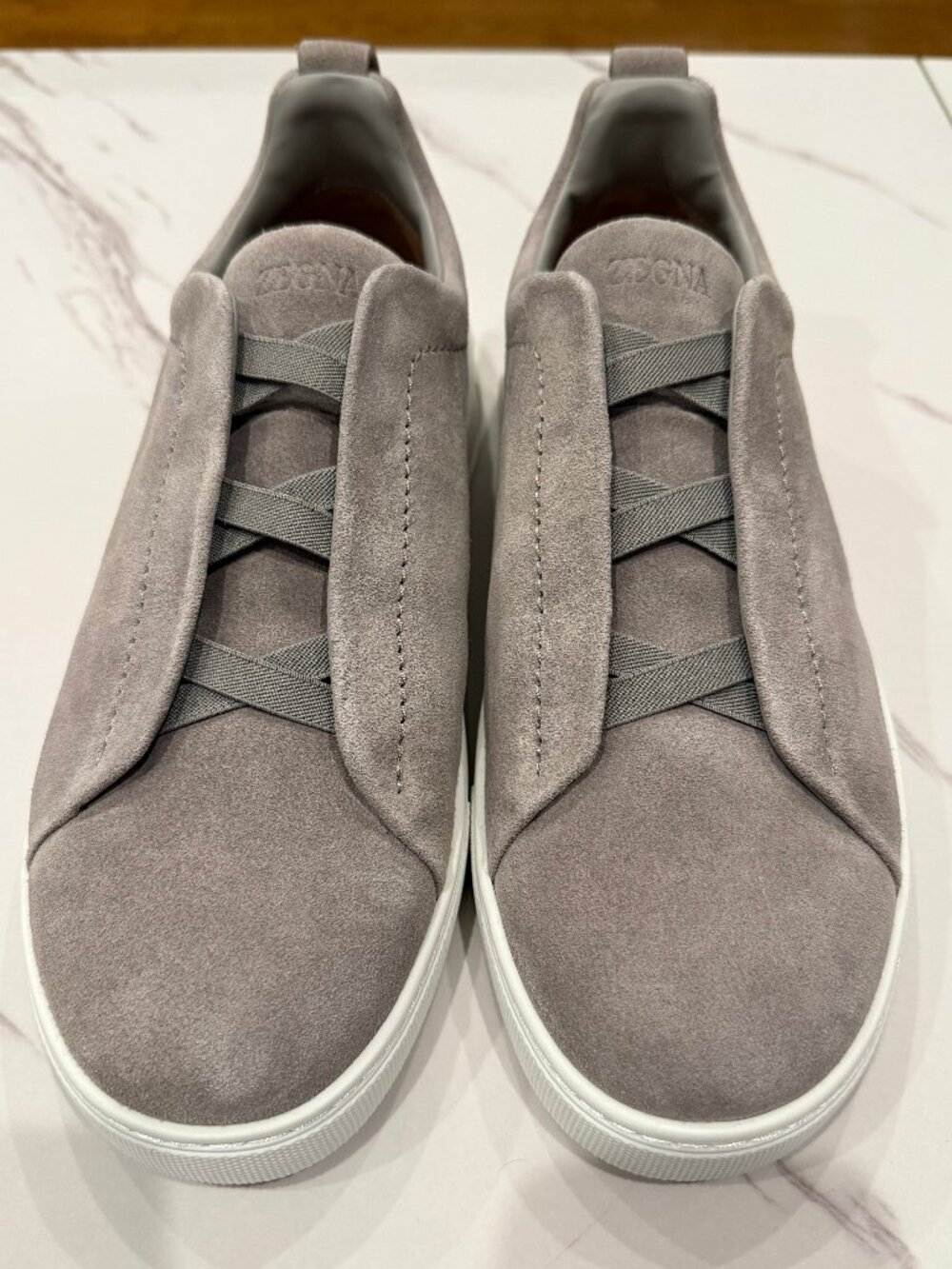 Zegna Triple Stitch Grey Suede 10US (9UK)